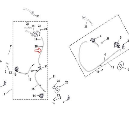 M210 Ön Fren Hidrolik Hortumu