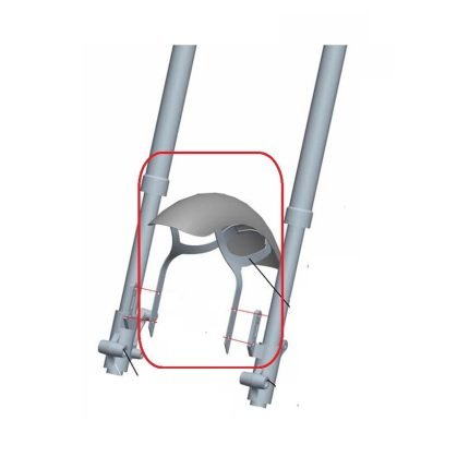 Spyder 350 Ön Çamurluk Siyah