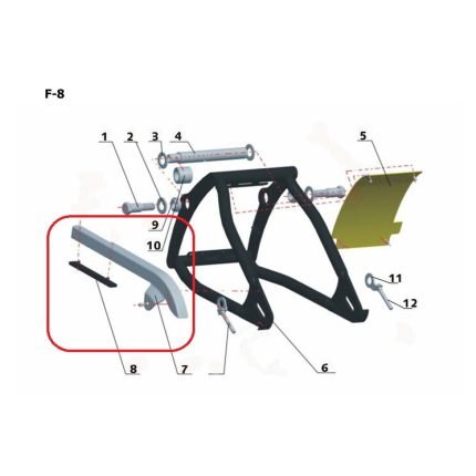 Spyder 350 Zincir Muhafaza Sacı Nikel