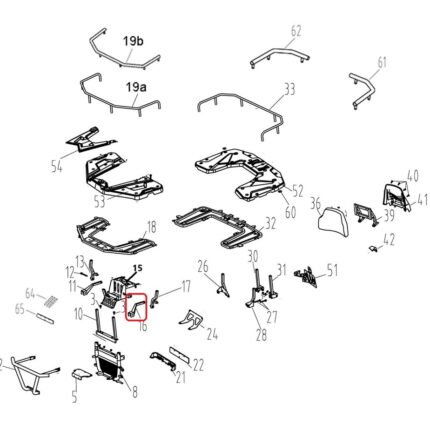 F320 Ön Tampon Braketi Sol