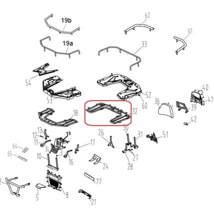 F320 Stop Üst Grenaj Alt Baglantı Demiri