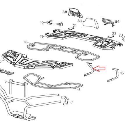 Promax 650L Arka Çamurluk Alt Destek Braketi Sağ