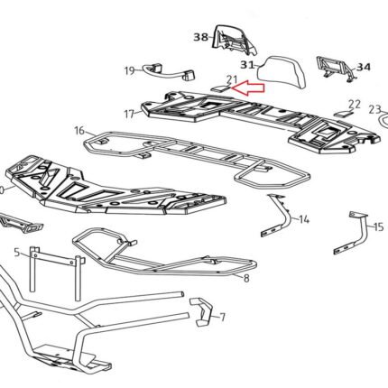 Promax 650L Arka Çamurluk Üst Grenaj Kapak Sağ