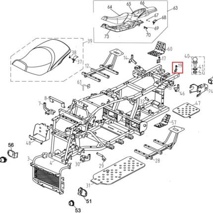 Promax 650L Arka Koruma Kapağı Sol Montaj Braketi