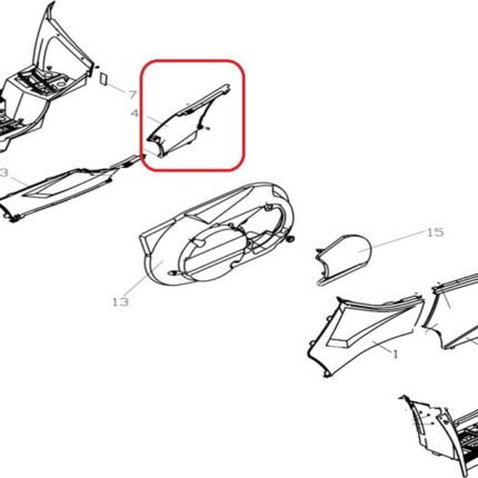 Promax 650L Gögüs Yan Kapak Arka Sağ Turuncu Renk
