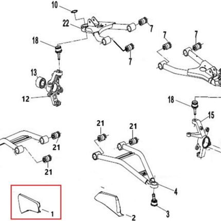 Promax 650L Ön Amortisör Plakası Sağ