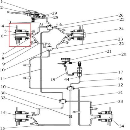 Promax 650L Ön Fren Alt Merkez Sol