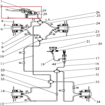 Promax 650L Üst Fren Merkez Sol Komple