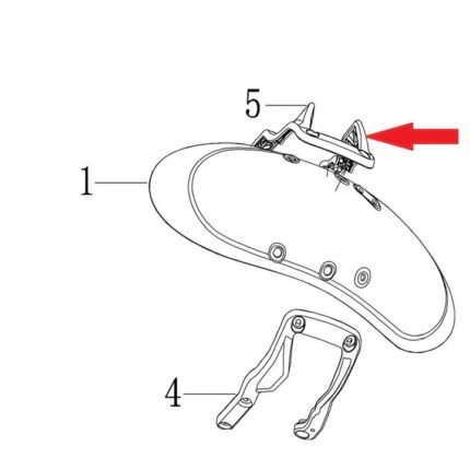 DY 250 Ön Çamurluk Sabitleme Sol