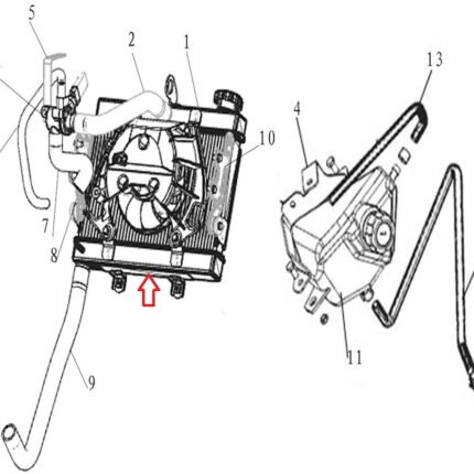 DY 250 Radyatör Su Borusu Numara 2