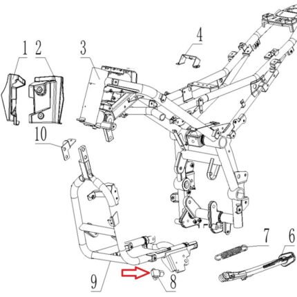 SPN 125 Yan Ayaklık Müşürü